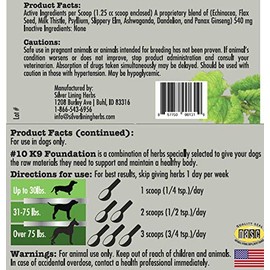 Silver Lining Herbs 10 Canine Foundation - Herbal Blend Supporting Normal Health & Vitality - Natural Canine Supplement for Long-Term Wellness - Supports Liver, Kidneys, Digestive Tract - 2 Ounce Jar