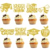 24Pcs Gold Kindergarten Graduation Cupcake Toppers Kindergarten Graduation Cupcake Picks