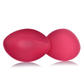 Double Scoop® Push Up Inserts w/Bonus Tape Sticky Strips, Instant Breast Implants, Replacement Bra Pads, Padded Bralette Hack, Breast Lift, Foam Bra Filler Insert, Bra Stuffer, Cup Size D (Pink)