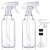 Hethyo Plastic Spray Bottles Empty Spray Bottle 16.9oz/500ml 2 Pack