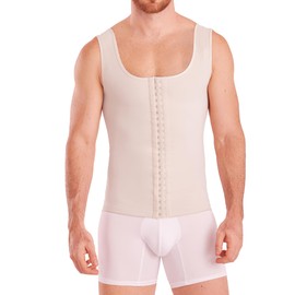 SHAPE CONCEPT 062 063 Fajas Colombianas para hombre Faja de alta compresión Faja moldeadora corporal para hombre, Beige, 3X-Large