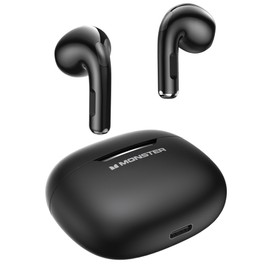 Monster N-Lite 208 Wireless Earbuds Bluetooth 5.4 Built-in Mic, Bluetooth Earbuds Touch Control, Headphones Bluetooth Wireless with 30H Playtime, Type-C Fast Charging, Clear Call for Running, Workout