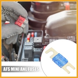 Partuto 5pcs 60A AFS Mini ANL Fuses for Car Truck Motorcycle Boat Audio CDs Replacement