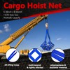 Cargo Lifting Net 4400LBS, 6.56'x6.56' Safety Lifting Net Straps for