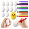 24 Huevos De Pascua Para Pintar Para Niños Bisutería Con 12
