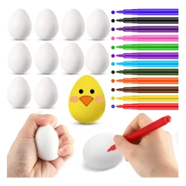 24 Huevos De Pascua Para Pintar Para Niños Bisutería Con 12