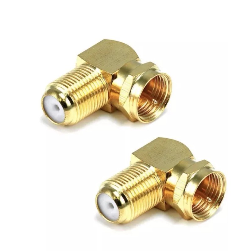 ONN 2 PACK Right Angle 90 Degree Coax Coaxial Cable