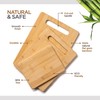 Bamboo Cutting Boards for Kitchen [Set of 3] Wood Cutting