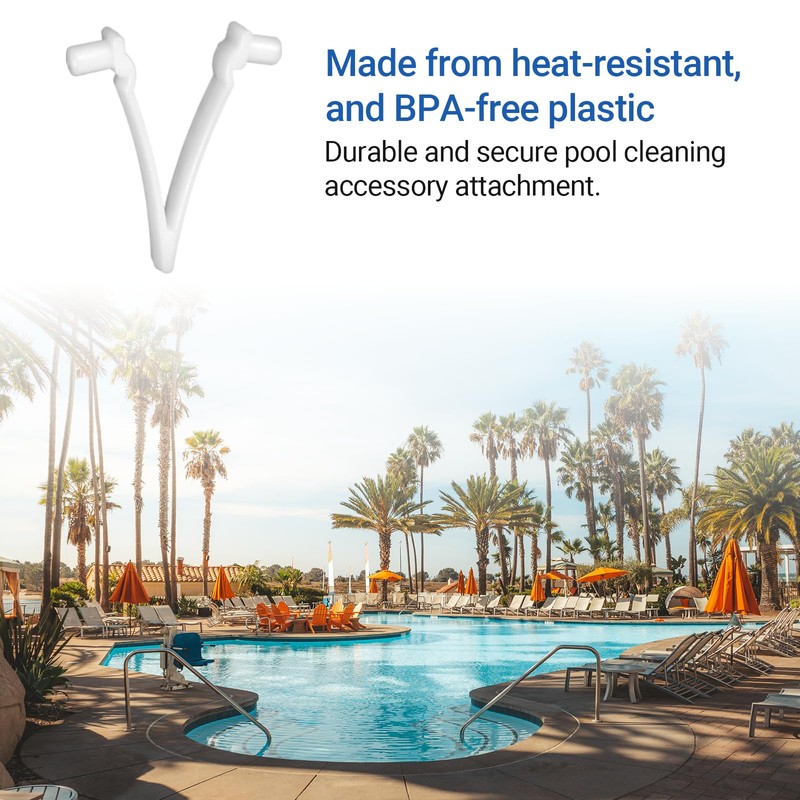 (21-Pack) AR-PRO Replacement Pool V-Clips - Pool Brush Plastic Clips/Pool