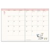 Sunstar Stationery Snoopy 2024 Monthly Notebook, A6, Purple S2957434