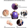 MOMPLUS Exercise Pilates Mini Yoga Balls Barre Small for Home