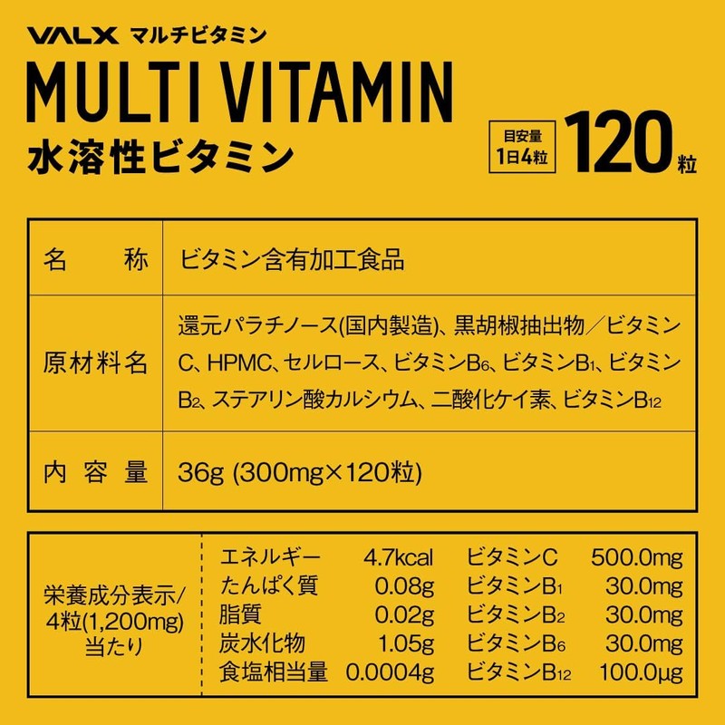 VALX バルクス マルチビタミン水溶性ビタミン 2個セット