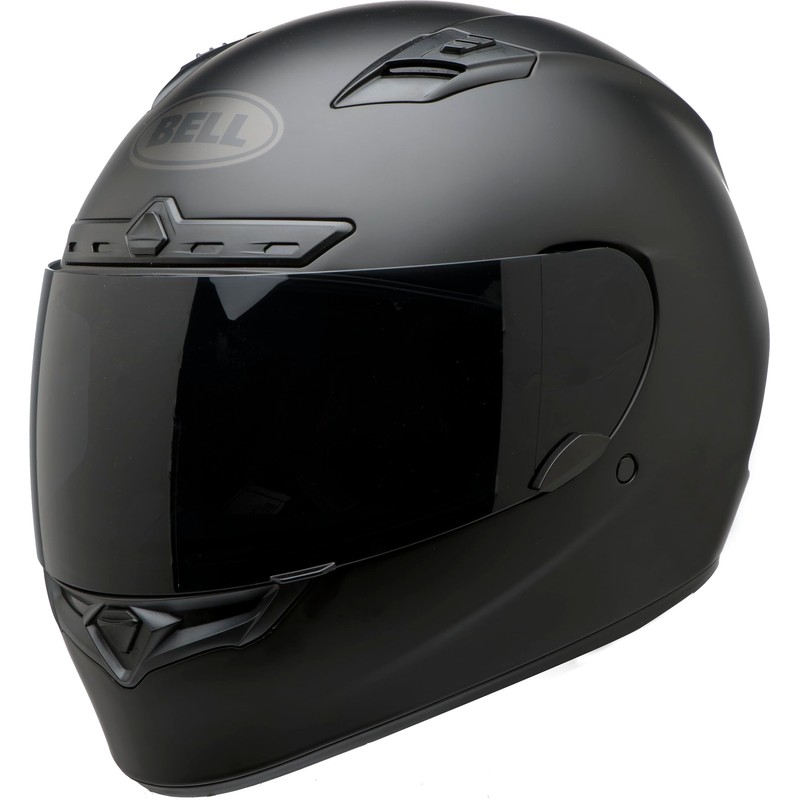 Bell Qualifier DLX Full-Face Motorcycle Helmet (Blackout Matte Black, Small)