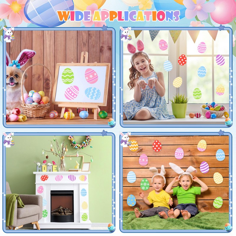 FOBSME 144 Pieces Mini Easter Egg Cutouts Small Paper Egg