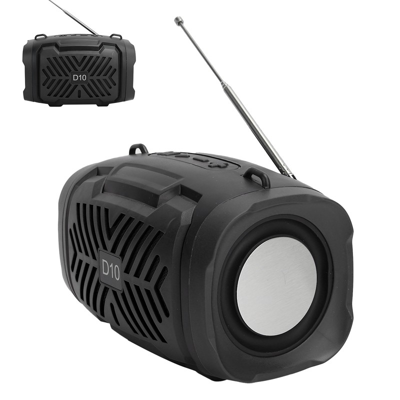 D10 Bluetooth V5.0 Wireless Speaker USB Micro Loudspeaker with Light