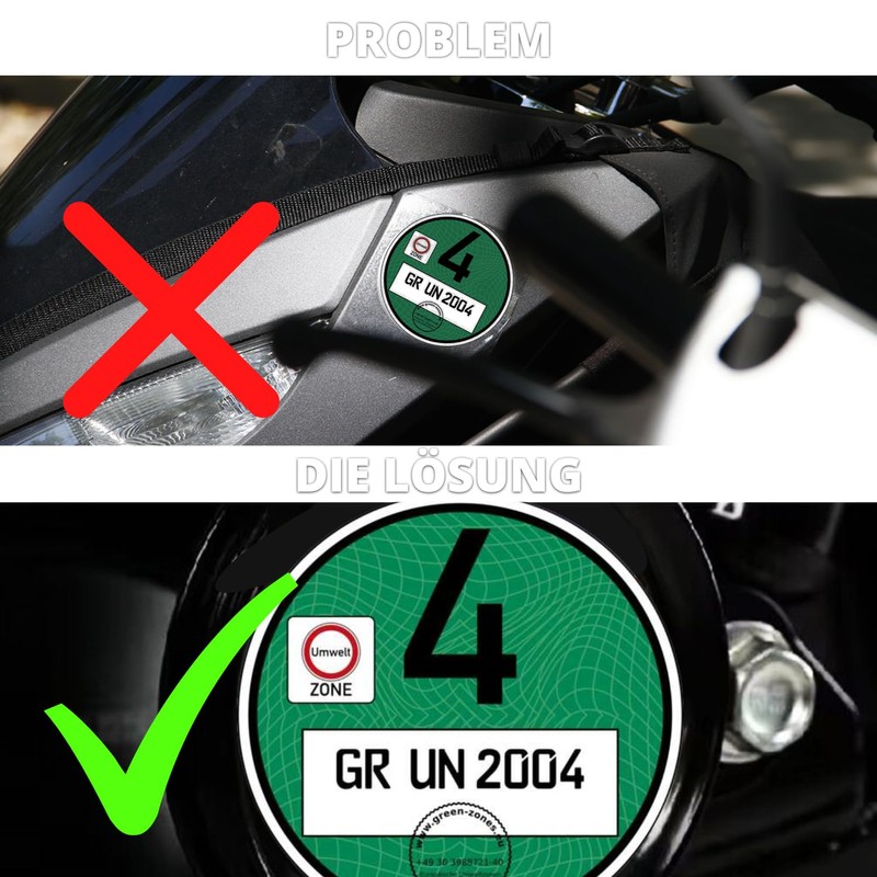 Vignette Holder Motorcycle Vignette Holder Crit Air Environmental Badge