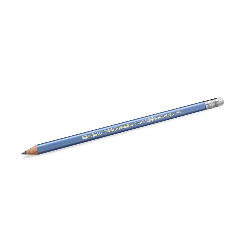 Bic - Evolution Triangle - Triangular Pencils with Integrated Eraser