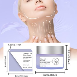 Mikabila (03)50g Halscreme,Straffende Halscreme mit Vitamin C,Tighten and Lift Neck Cream,Straffende Anti-Aging Falten Hals Lifting Straffende Hautpflege Gel Essenz Neck Firming Cream für Glatte