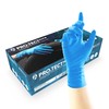 UNIGLOVES PRO.TECT Blue Nitrile Disposable Gloves, Extended Cuff, Nitrile Gloves,