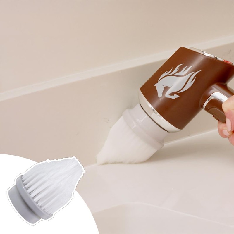 Horsepower Scrubber, Replacement Attachments, 5-Piece Accessory for Horstpower Scrubber, Suitable