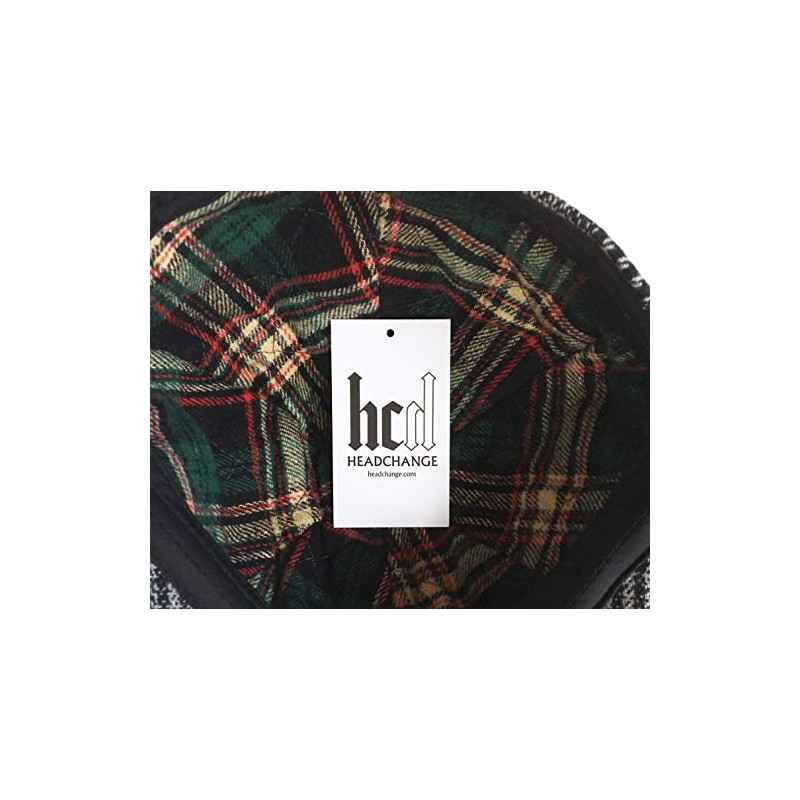 Headchange Econo Plaid Wool Blend 6 Panel Ivy Cap (Brown