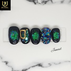 Paradise handmade nail tips - Long Round Square / 파라다이스 수제네일팁 - 롱라운드스퀘어