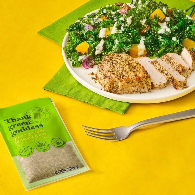 McCormick Green Goddess Seasoning Mix, Flavor Maker, 0.75 oz (Pack