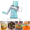 Manual Rotary Cheese Grater - Round Mandoline Slicer with Strong