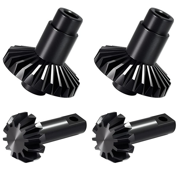 GLOBACT for 1/18 TRX4M Axles Gear Steel 24T 12T Helical Gear Set Front Rear Axles Replace 9779 (2PCS)