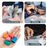 Medsuo 5 PCS Rubber Thimbles for Finger Tips Protection, Small
