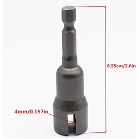 Power Wing Nut Driver,Wing Nut Drill Bit Socket Wrenches Tool 1/4 Inch Hex Shank for Panel Nuts Screws Eye C Hook Bolt 4PCS