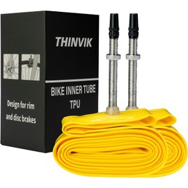 Thinvik TPU Inner Tube Upgraded Durability for Mountain Bike Tire 29''x 1.9-2.5 Bicycle Tube 45MM Length of Presta Valve- 2 PCS (One Pair)
