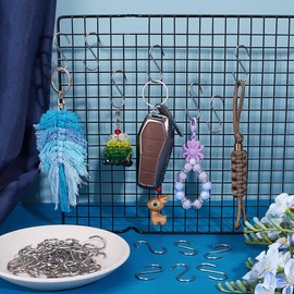 PH PandaHall 60 Stück 304 S Förmige Haken Aus Edelstahl Kleine S Haken Kleiderhaken Für Die Küche Zum Aufhängen von Kleidung Taschen Handtüchern Pflanzen Schmuck 41x28mm