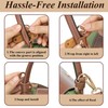 2-Pack Mini Bag Replacement Shoulder Strap and Bag Insert Organizer