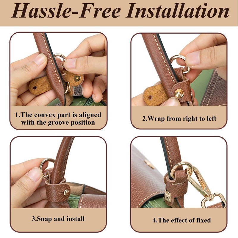 2-Pack Mini Bag Replacement Shoulder Strap and Bag Insert Organizer