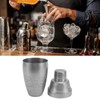Cocktail Shaker 304 Stainless Steel Boston Shaker Mixer with Built