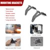 WSays 22" Front Hidden Lower Bumper Light Bar Mounting Brackets