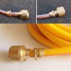 sourcing map 3/8" Brass Quick Connectors Adapters Garden Hose Fittings