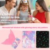 Catalonia Classy Glow in the Dark Mermaids Tail Blanket, Soft