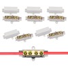 JDCMEI Pack of 5 Wire Connectors, Brass Conductor Shock Wire