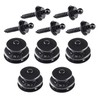 New Marine Tenax Buttons Black 5 Tops + 5 Lower
