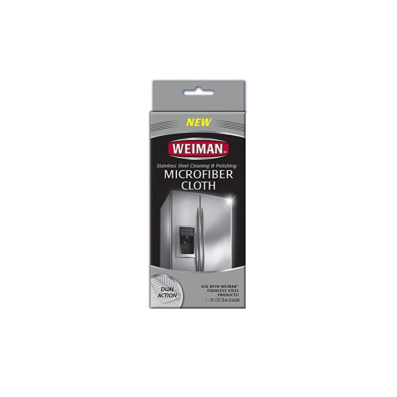 Weiman 1Ct Stainless Steel Microfiber Cloth 2-Pack