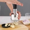 Stainless Steel Garlic Press and Onion Chopper - Manual Vegetable