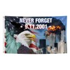 911 Never Forget Flag 3x5 Foot Outdoor Commemoration 9/11 Patriotic
