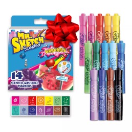 Mr. Sketch Mr Sketch Scented Washable Markers 14 Count Assorted Colors for Kids Creativity