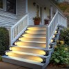 Mavora Max Crescent-Shaped Solar Step Lights for Outside Waterproof IP67,Long-Lasting