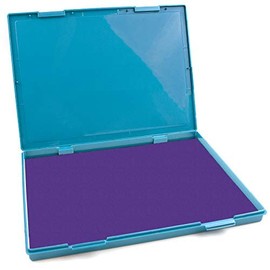 MaxMark Extra Large Purple Ink Stamp Pad - 8.25" x 11.5" - Industrial Felt Pad