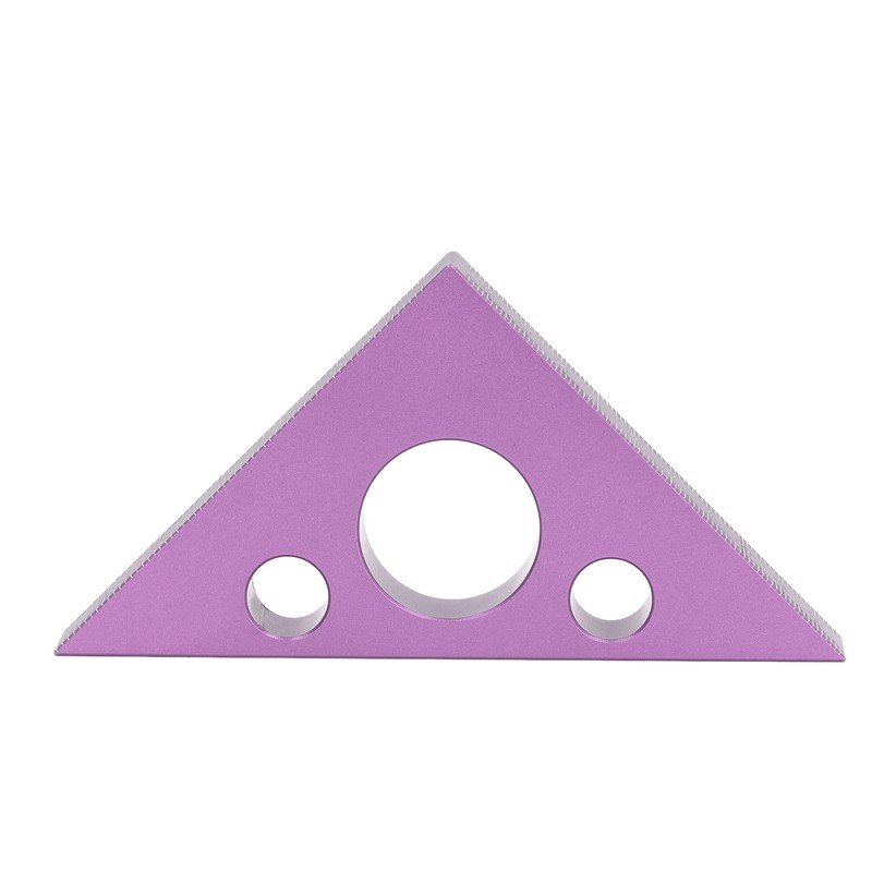 3in Right Angle Measure Ruler Thick Aluminum Alloy 45 Degree