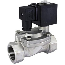 DFD 1" NPT Normally Open Stainless Steel 24v AC Solenoid Valve Viton 113 psi ...