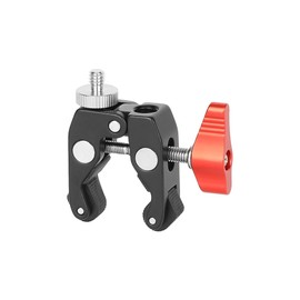 SZRIG Super Crab Clamp Articulated 1/4"-20 Screw for Camera Accessories(Red)